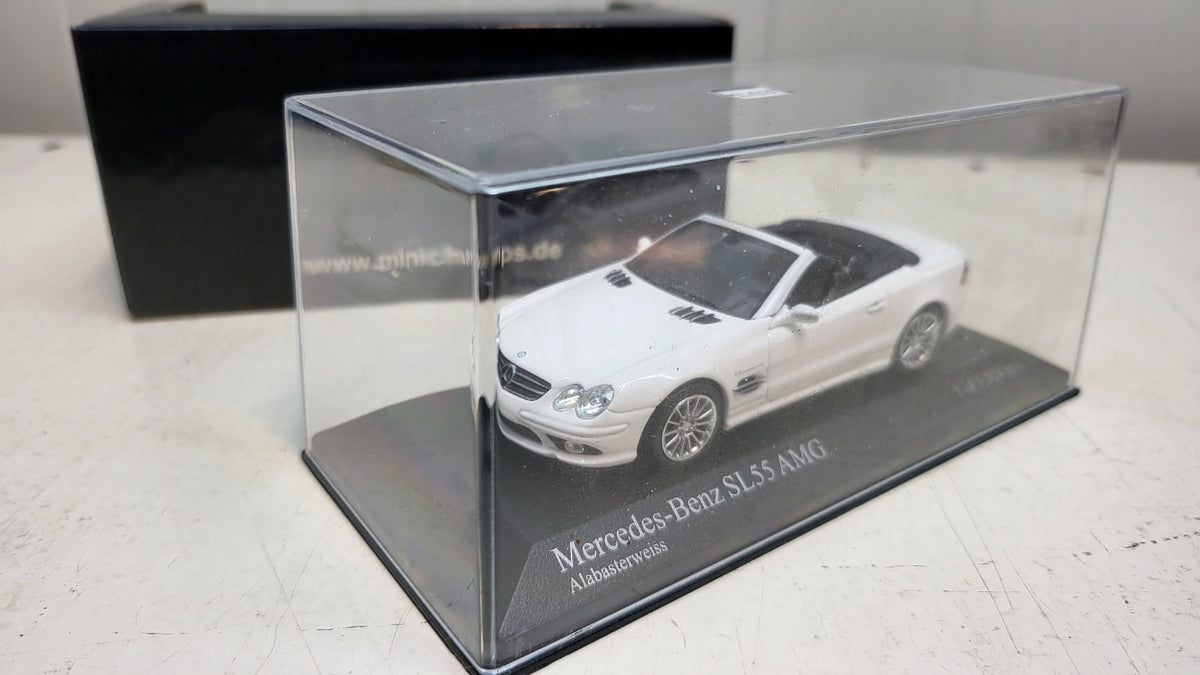 Minichamps Mercedes-Benz SL55 AMG Wit 2007 - Schaal 1:43