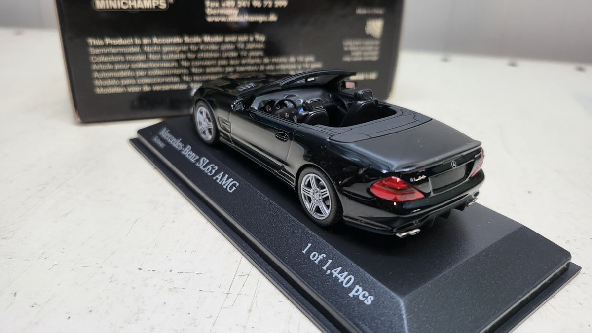 Minichamps Mercedes-Benz SL63 AMG Zwart 2008 - Schaal 1:43