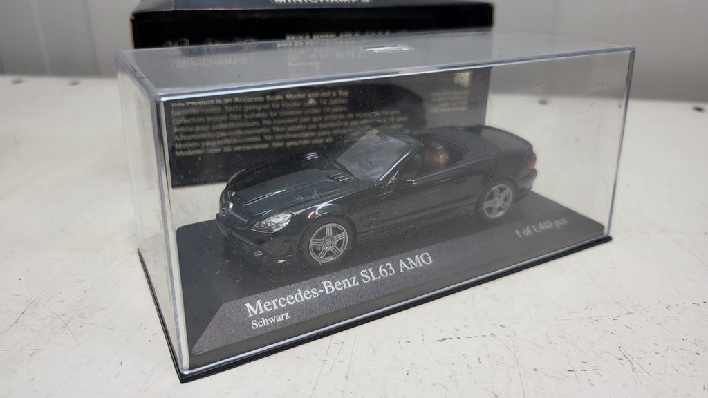 Minichamps Mercedes-Benz SL63 AMG Zwart 2008 - Schaal 1:43