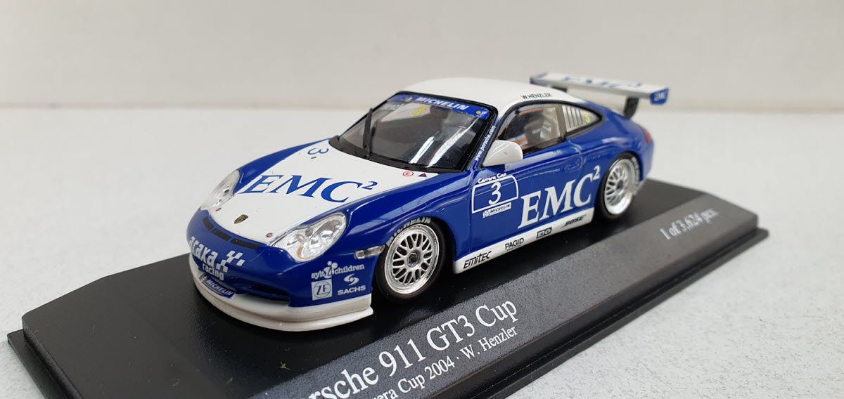 Minichamps Porsche 911 GT3 Cup 2004 W. Henzler #3 - Schaal 1:43