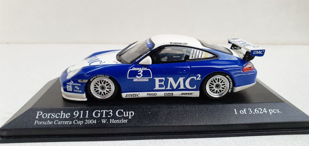 Minichamps Porsche 911 GT3 Cup 2004 W. Henzler #3 - Schaal 1:43