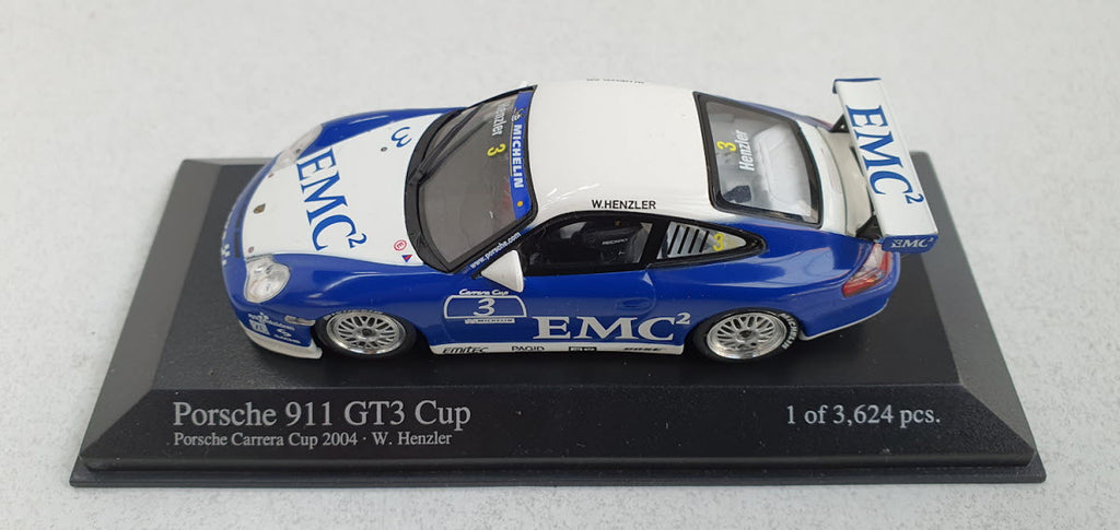 Minichamps Porsche 911 GT3 Cup 2004 W. Henzler #3 - Schaal 1:43