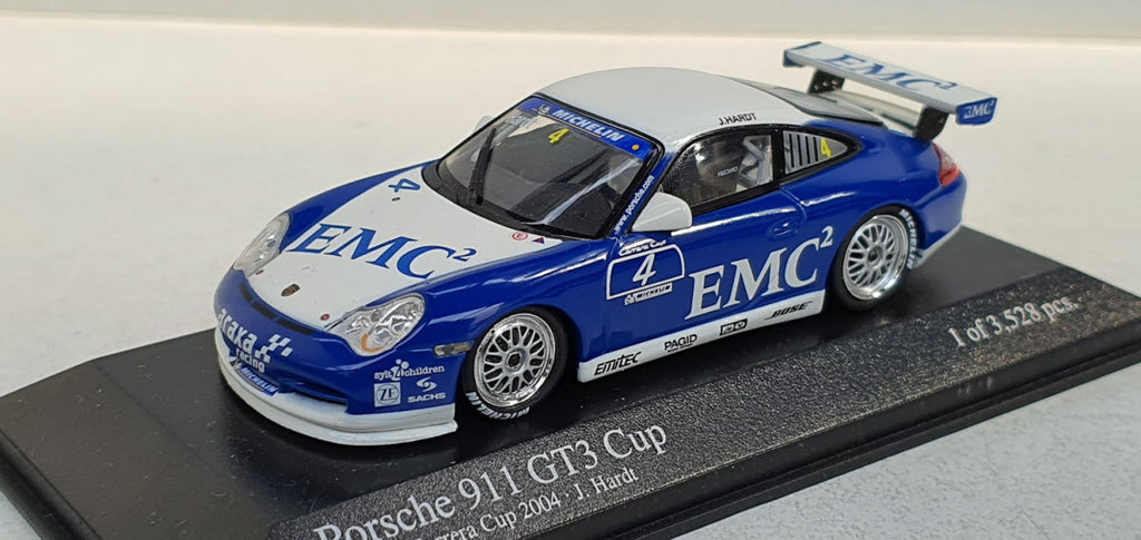 Minichamps Porsche 911 GT3 Cup 2004 J. Hardt #4 - Schaal 1:43