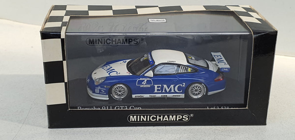 Minichamps Porsche 911 GT3 Cup 2004 J. Hardt #4 - Schaal 1:43