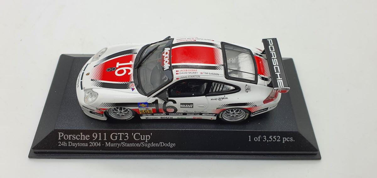 Minichamps Porsche 911 GT3 24h Daytona 2004 Murry/Stanton/Sugden/Dodge - Schaal 1:43