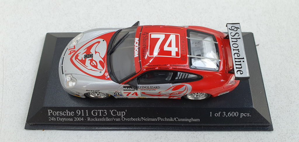 Minichamps Porsche 911 GT3 Cup 24h Daytona 2004 #74 - Schaal 1:43