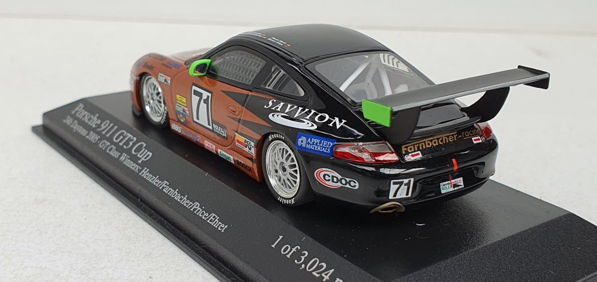 Minichamps Porsche 911 GT3 Cup 24h Daytona 2005 GT Class Winner Henzler/Farnbacher/Price/Ehret - Schaal 1:43