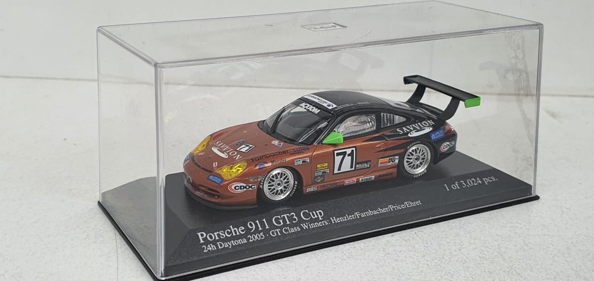 Minichamps Porsche 911 GT3 Cup 24h Daytona 2005 GT Class Winner Henzler/Farnbacher/Price/Ehret - Schaal 1:43