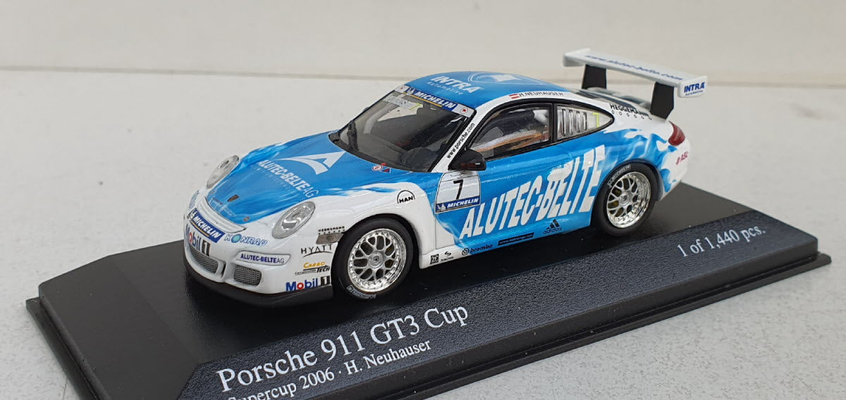 Minichamps Porsche 911 GT3 Cup Supercup 2006 H. Neuhauser - Schaal 1:43