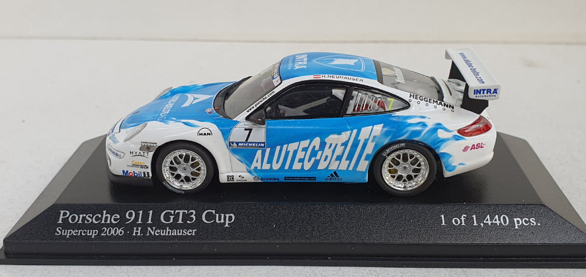 Minichamps Porsche 911 GT3 Cup Supercup 2006 H. Neuhauser - Schaal 1:43