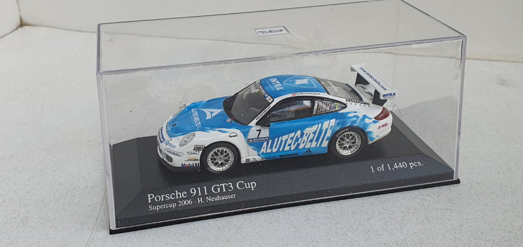 Minichamps Porsche 911 GT3 Cup Supercup 2006 H. Neuhauser - Schaal 1:43