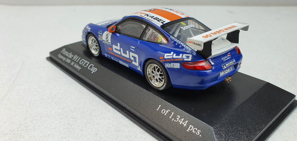Minichamps Porsche 911 GT3 Cup Supercup 2006 M. Schrey - Schaal 1:43