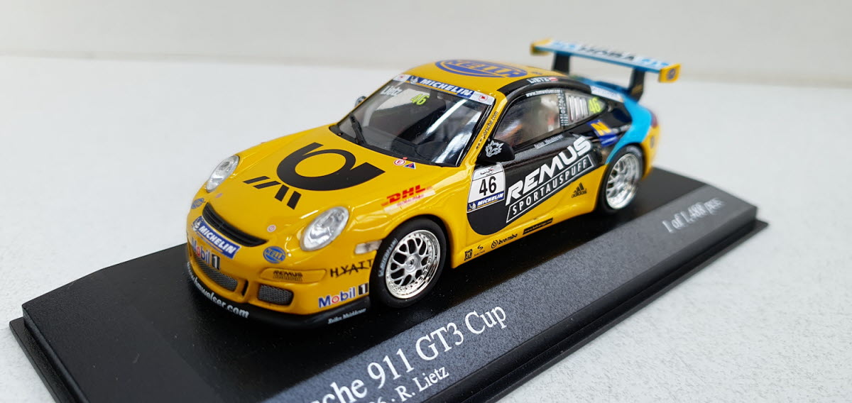 Minichamps Porsche 911 GT3 Cup Supercup 2006 R. Leitz #46 Remus - Schaal 1:43