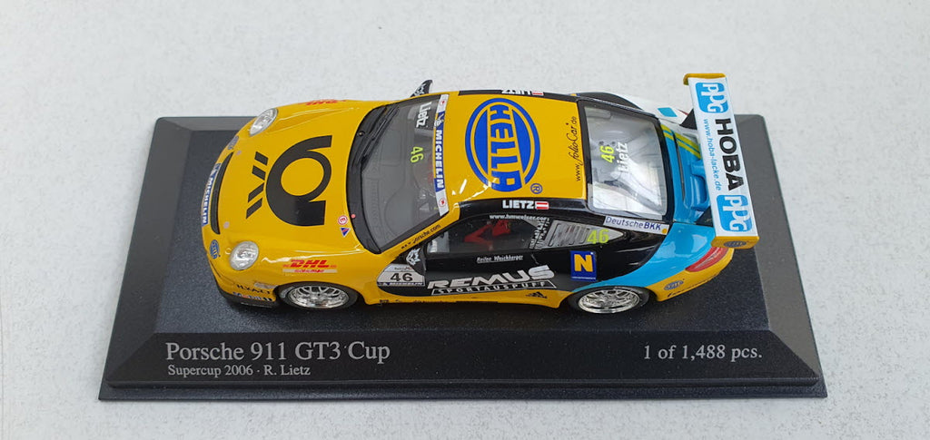 Minichamps Porsche 911 GT3 Cup Supercup 2006 R. Leitz #46 Remus - Schaal 1:43