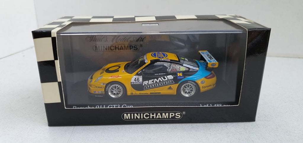 Minichamps Porsche 911 GT3 Cup Supercup 2006 R. Leitz #46 Remus - Schaal 1:43