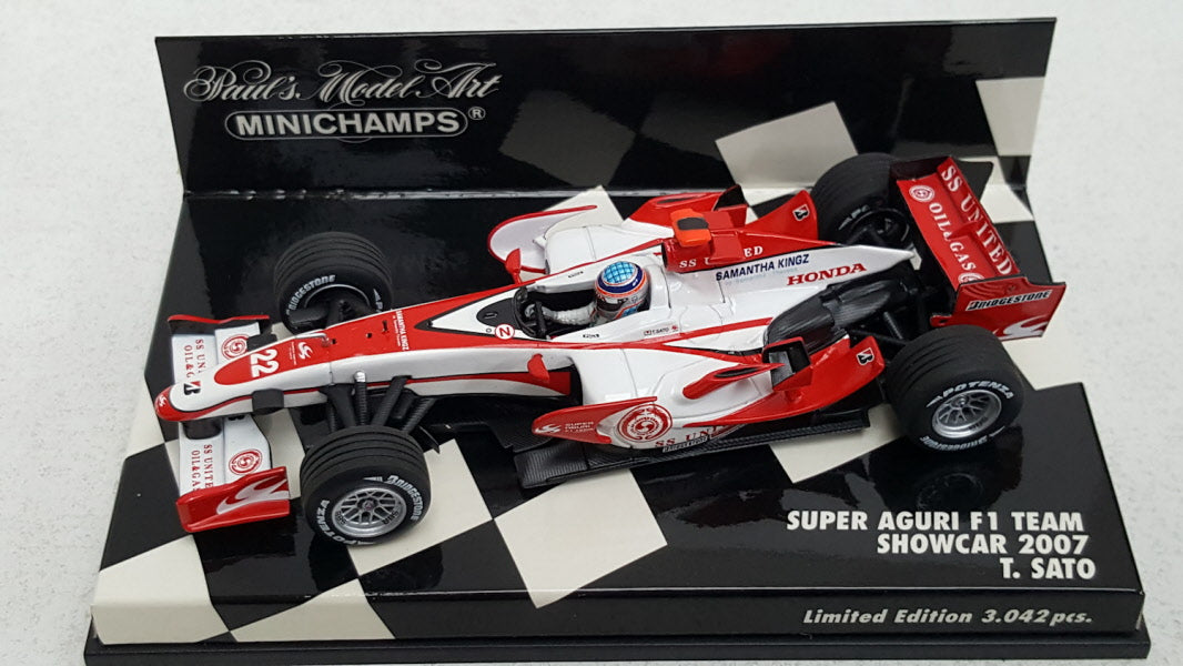 Minichamps Honda Super Aguri F1 Showcar 2007 Y.Sato - Schaal 1:43