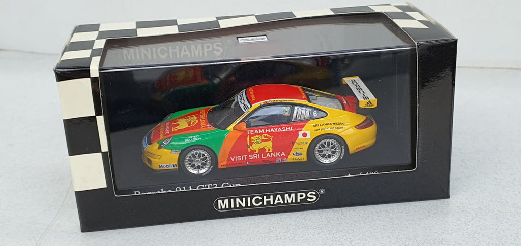 Minichamps Porsche 911 GT3 Cup Carrera Cup Asia 2007 D. Malagamuwa - Schaal 1:43