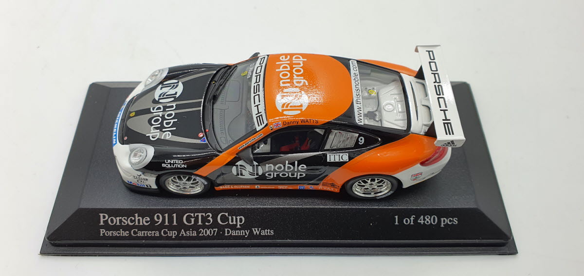 Minichamps Porsche 911 GT3 Cup 2007 D. Watts - Schaal 1:43