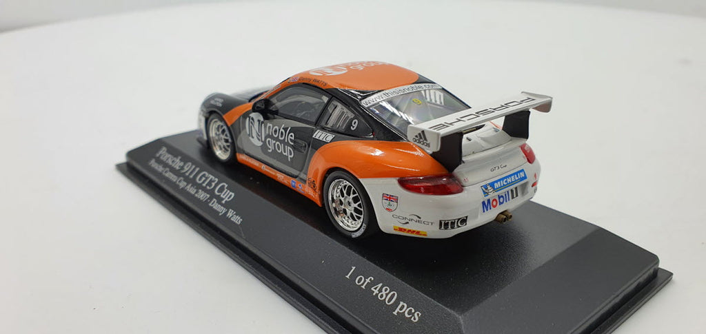Minichamps Porsche 911 GT3 Cup 2007 D. Watts - Schaal 1:43