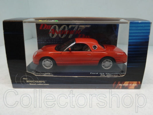 Minichamps Ford Thunderbird Lichtblauw 2003 - Schaal 1:43 James Bond 007