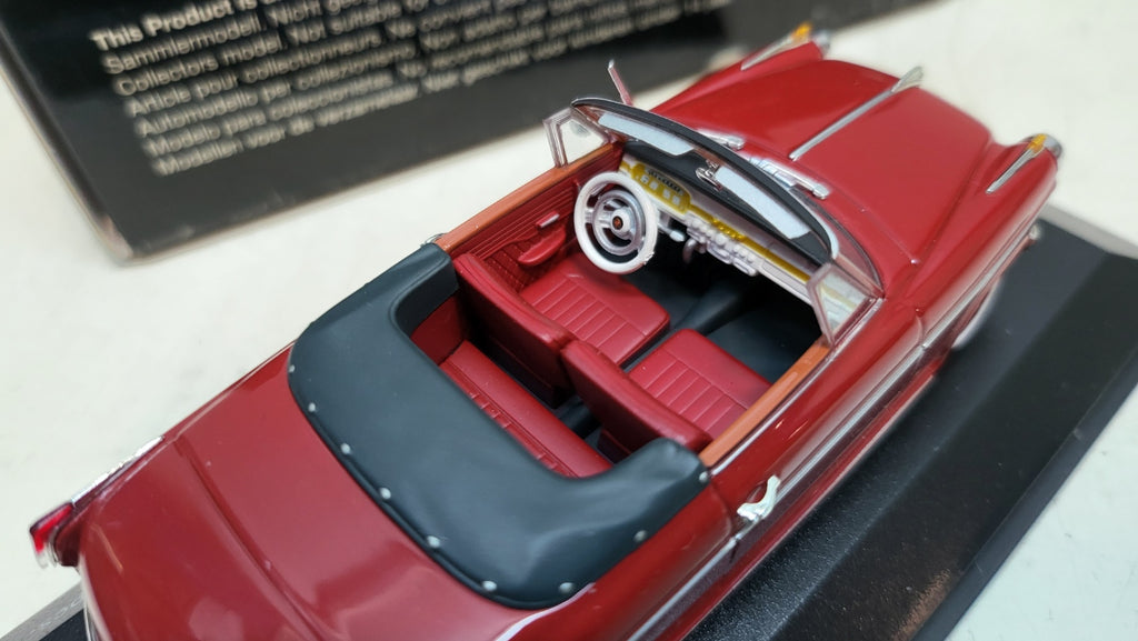 Minichamps Borgward Isabella Cabriolet 1959 – donkerrood – 1:43 – 2.016 stuks