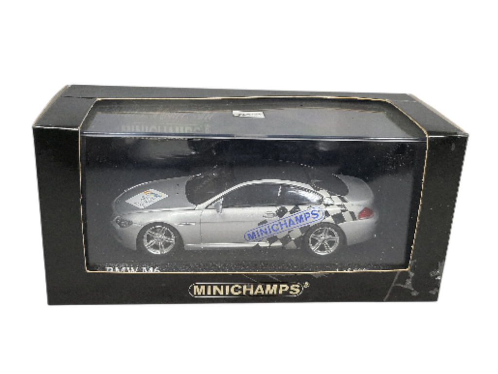 Minichamps BMW M6 Frankfurt Car Show IAA 2007 Grijs Metallic - Schaal 1:43