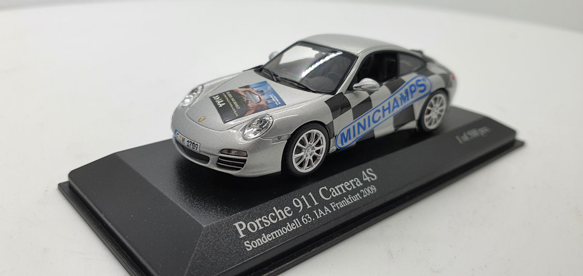 Minichamps Porsche 911 4S Grijs Metallic 2008 - Schaal 1:43