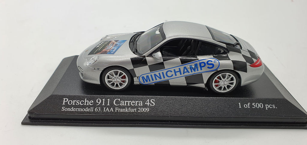 Minichamps Porsche 911 4S Grijs Metallic 2008 - Schaal 1:43