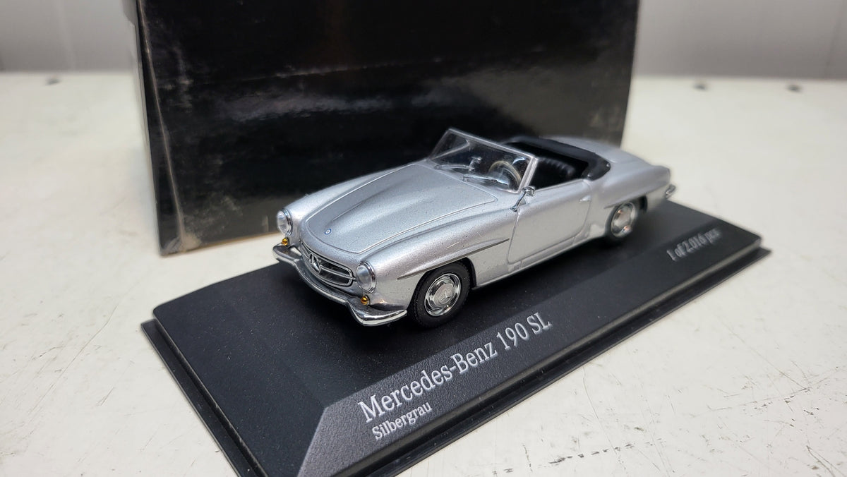 Minichamps Mercedes-Benz 190SL Zilver 1955 - Schaal 1:43