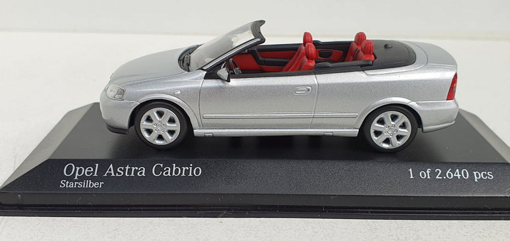 Minichamps Opel Astra Cabriolet Zilver 2000 - Schaal 1:43