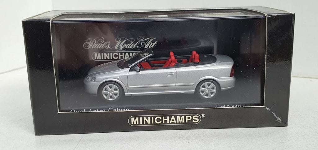 Minichamps Opel Astra Cabriolet Zilver 2000 - Schaal 1:43
