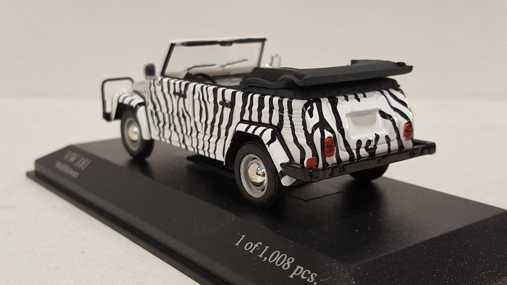 Minichamps Volkswagen 181 Wit/Zwart 1969 - Schaal 1:43