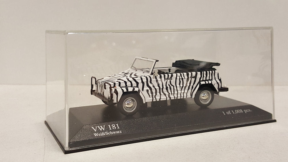 Minichamps Volkswagen 181 Wit/Zwart 1969 - Schaal 1:43