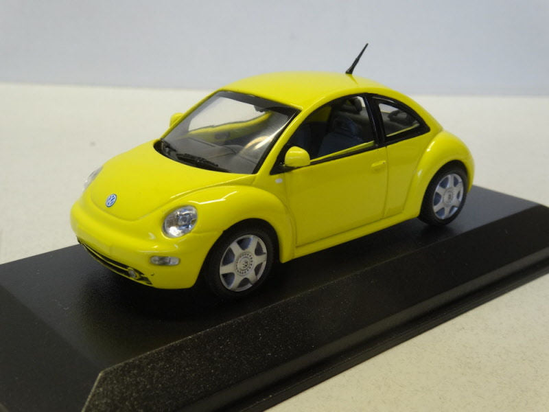 Minichamps Volkswagen New Beetle Geel 1998 - Schaal 1:43