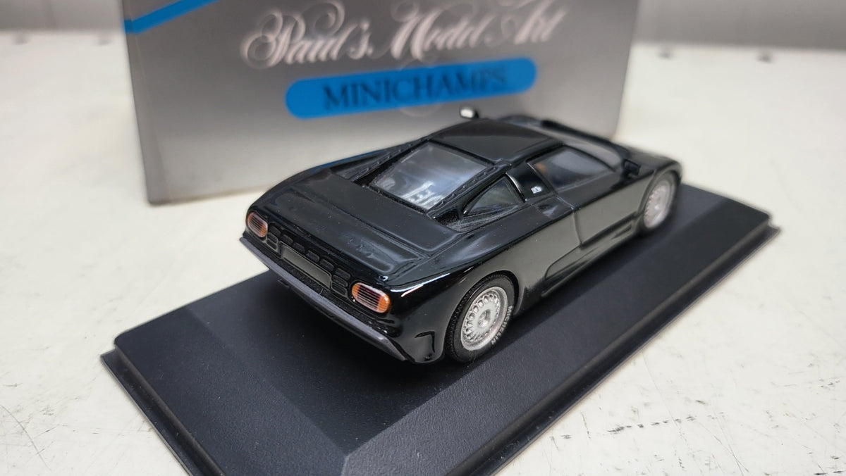 Minichamps Bugatti EB 110 Zwart - Schaal 1:43