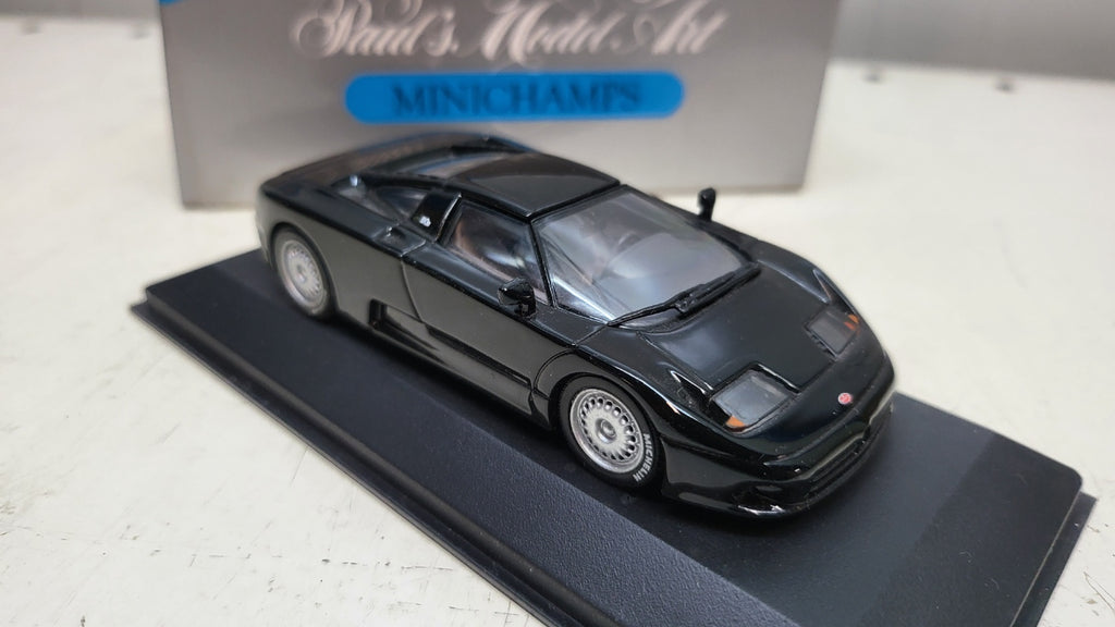 Minichamps Bugatti EB 110 Zwart - Schaal 1:43