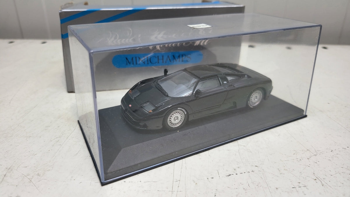 Minichamps Bugatti EB 110 Zwart - Schaal 1:43