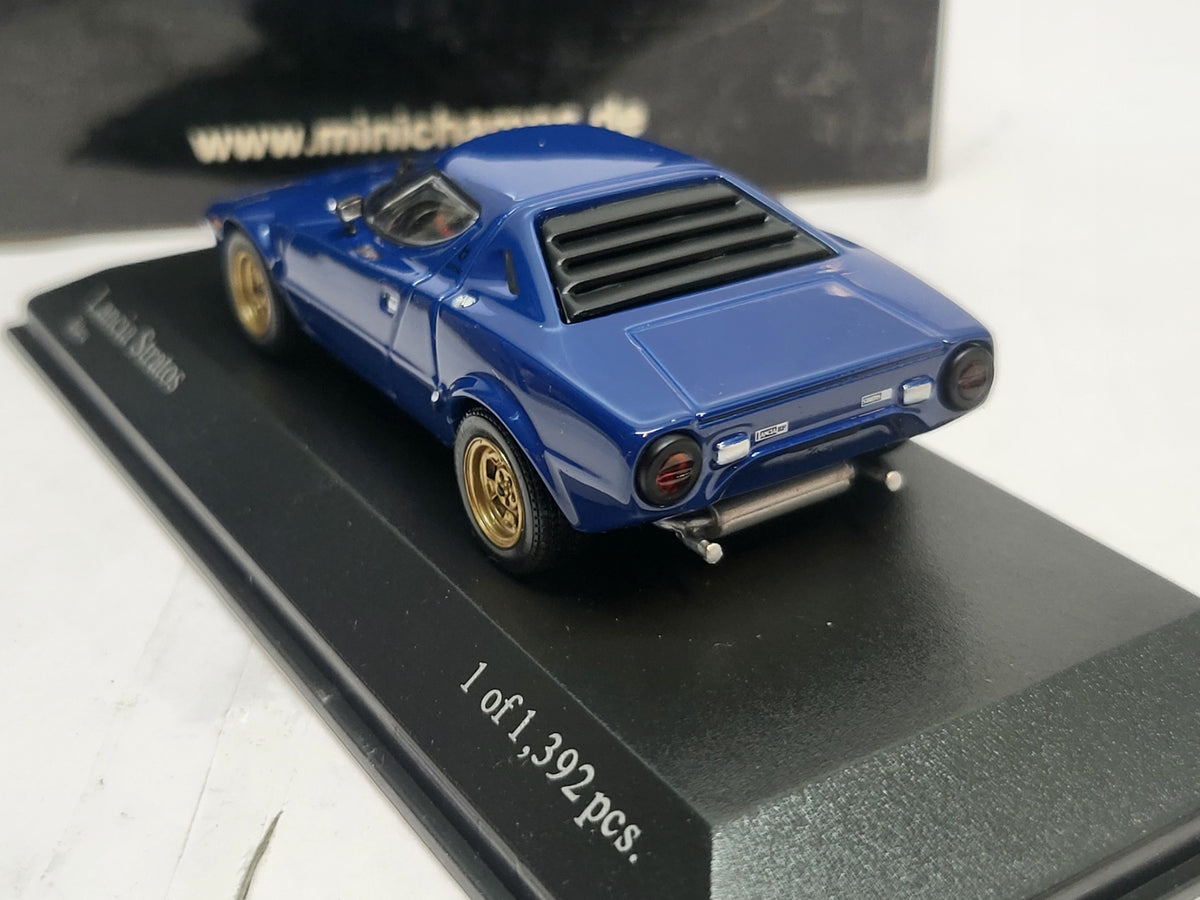 Minichamps Lancia Stratos 1974 Blauw - 1:43
