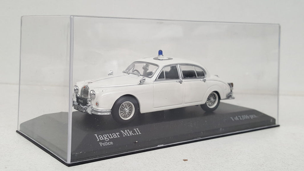 Minichamps Jaguar MK II Police Wit 1959 - Schaal 1:43