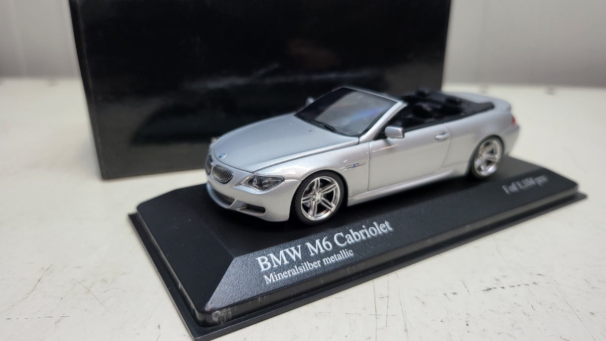 Minichamps BMW M6 Cabriolet Zilver Metallic 2006 - Schaal 1:43