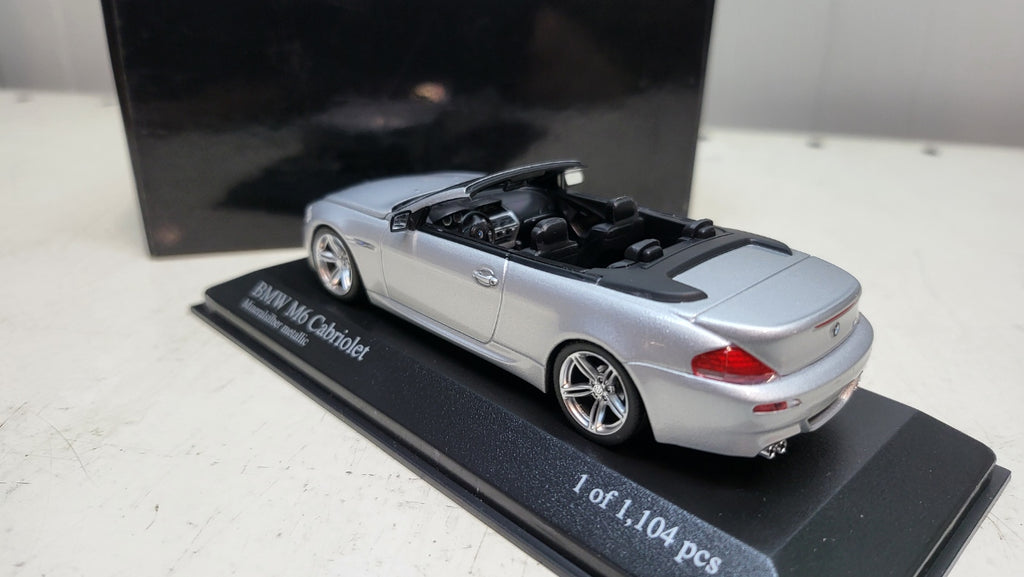 Minichamps BMW M6 Cabriolet Zilver Metallic 2006 - Schaal 1:43