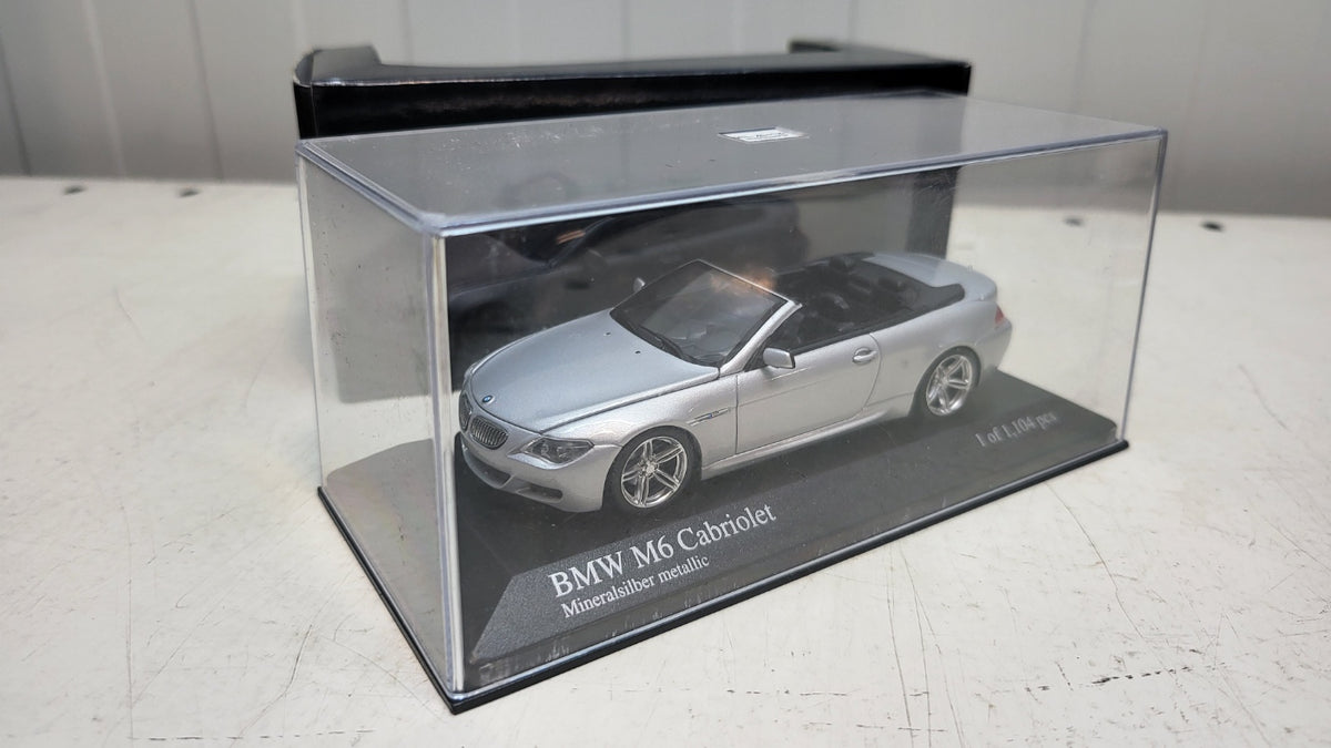 Minichamps BMW M6 Cabriolet Zilver Metallic 2006 - Schaal 1:43