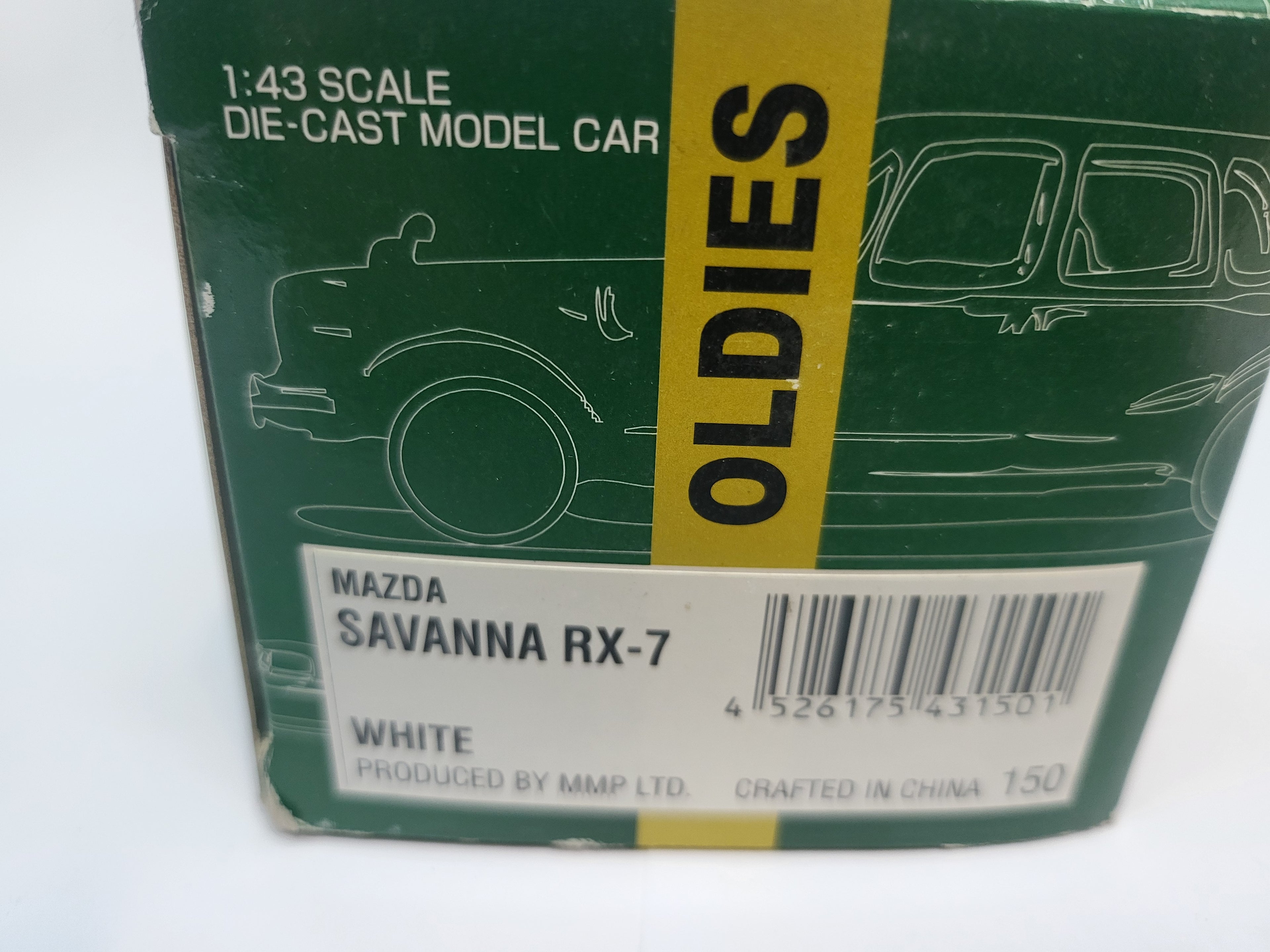Ebbro Mazda RX7 Savanna Wit 1978 - Schaal 1:43 - Limited Edition