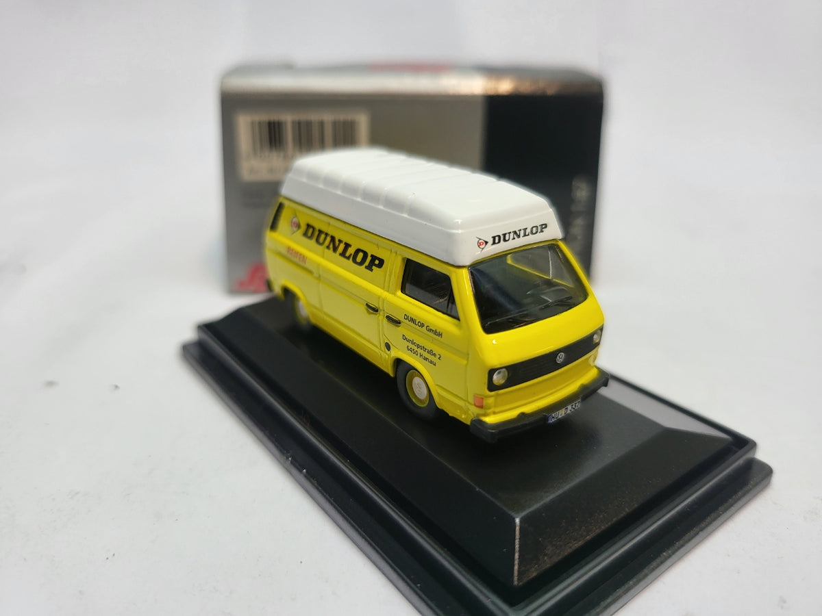 Volkswagen Bus T3 Dunlop Geel - Schuco 1:87