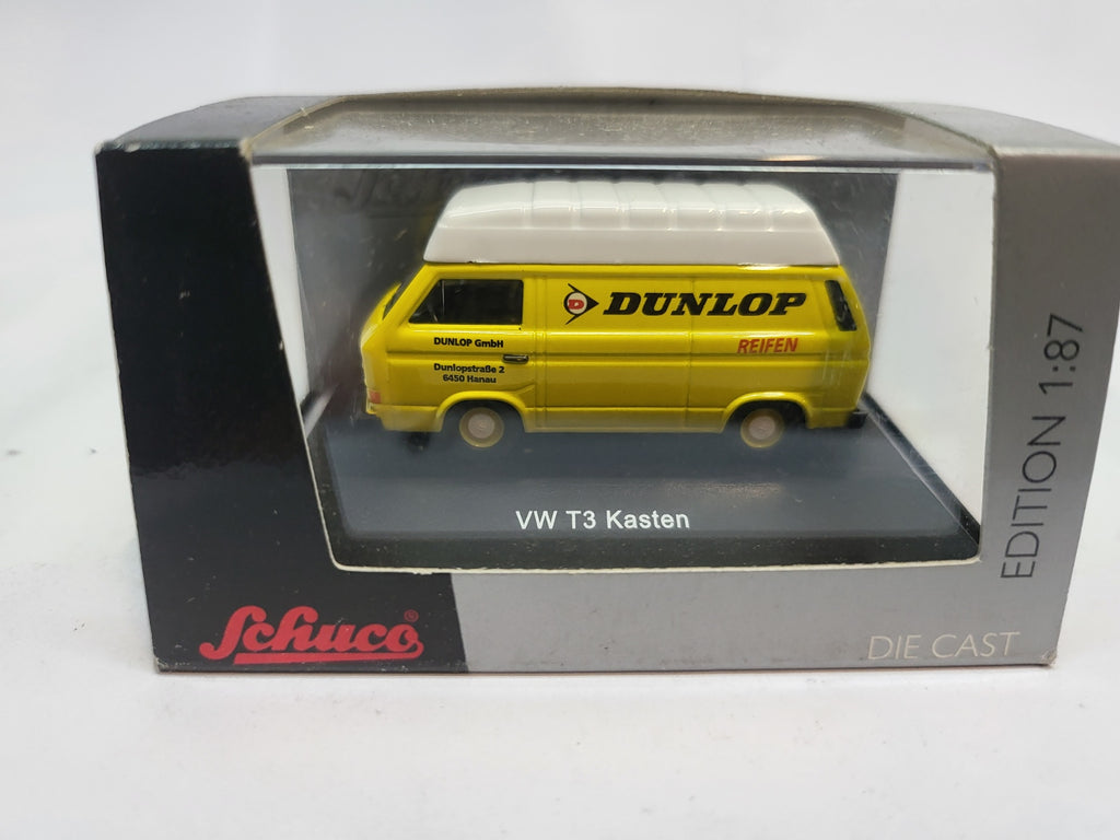 Volkswagen Bus T3 Dunlop Geel - Schuco 1:87