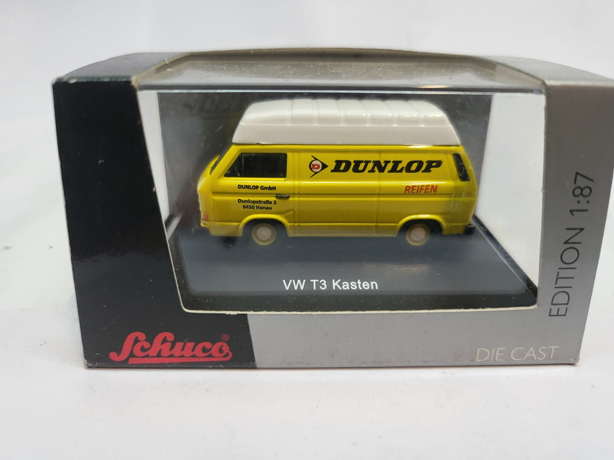 Volkswagen Bus T3 Dunlop Geel - Schuco 1:87