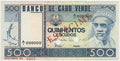 P-55s - Kaapverdië 500 Escudos 1977 Unc Specimen
