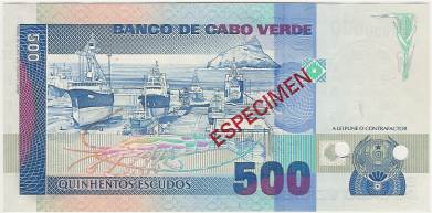 P-55s - Kaapverdië 500 Escudos 1977 Unc Specimen