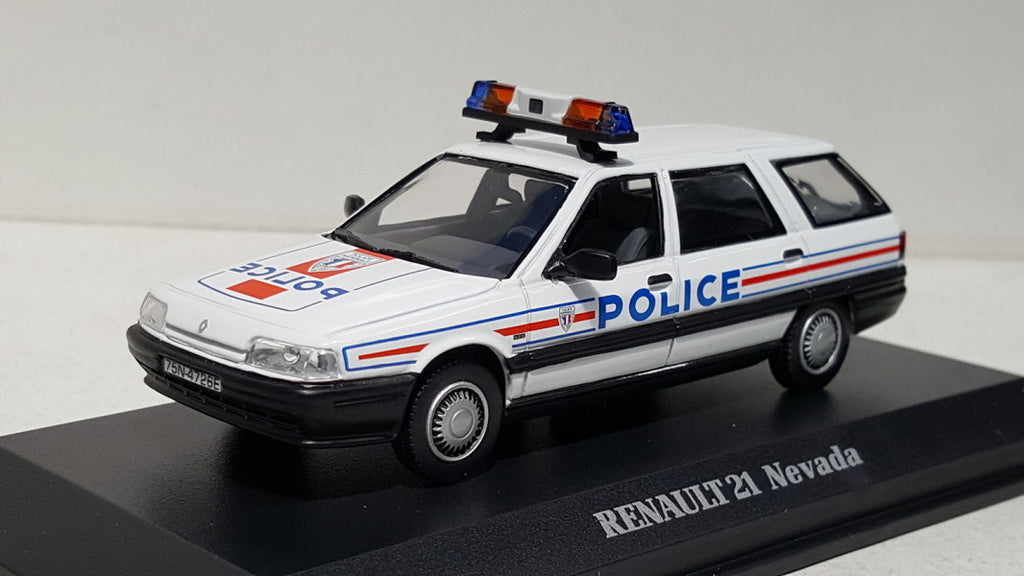 Norev Renault 21 Nevada France Police Nationale Wit - Schaal 1:43