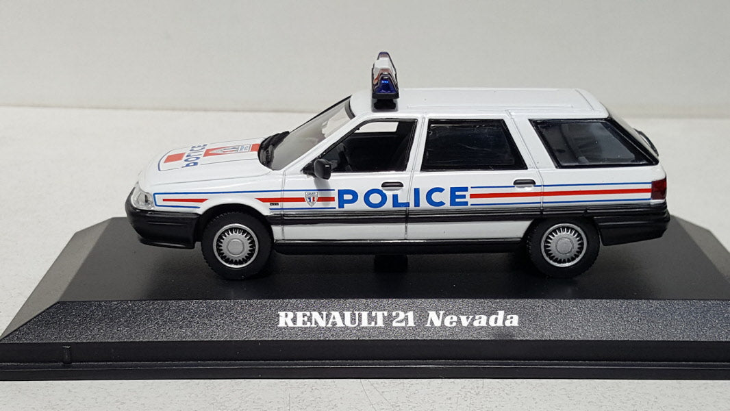 Norev Renault 21 Nevada France Police Nationale Wit - Schaal 1:43
